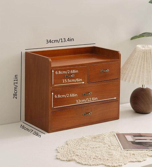 Xiaoyez Desk drawer organizer ,wooden desk organizer,desktop organizer with drawers,countertop drawers,4 drawer storage organizer,office organization,office organization and storage