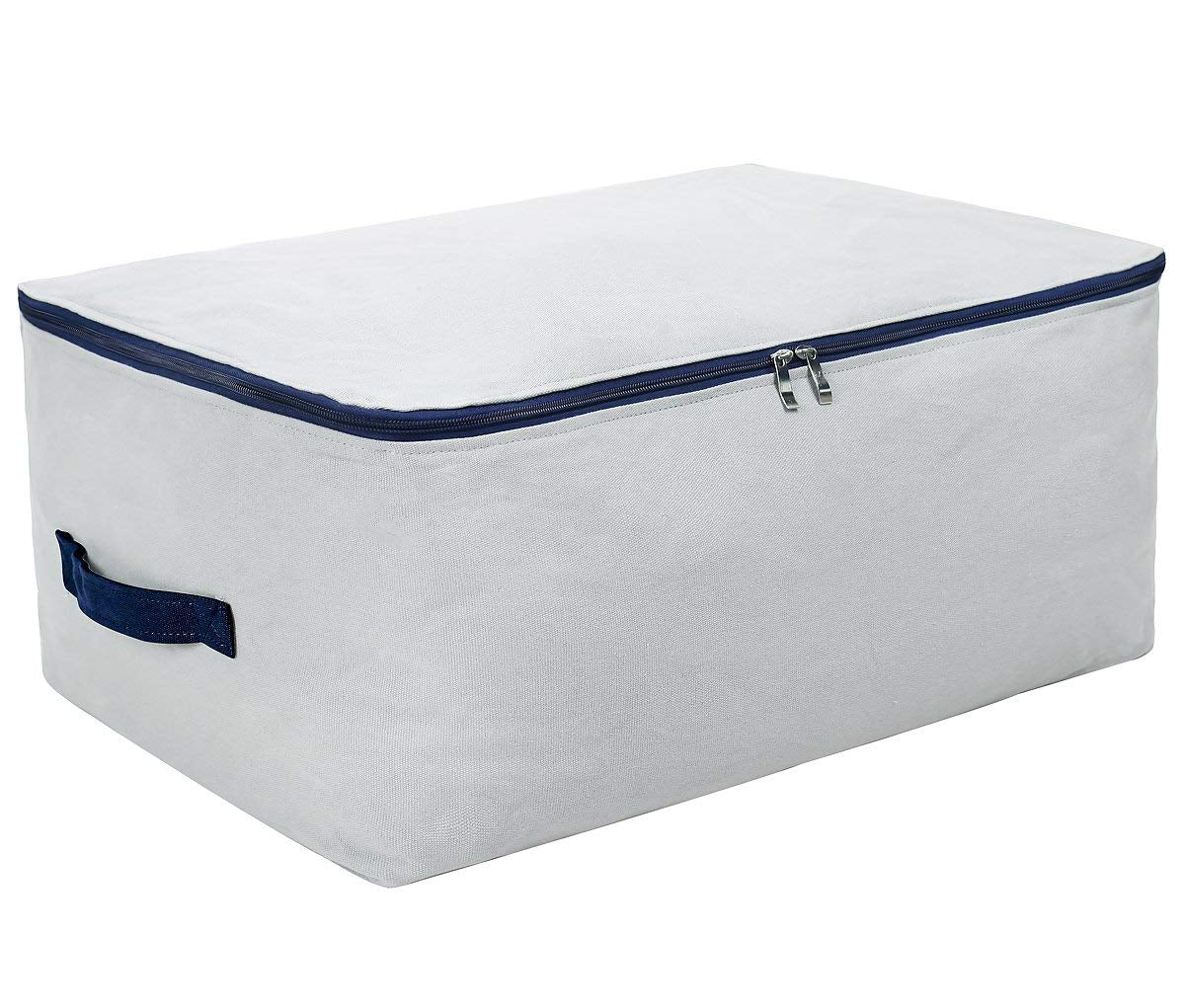 Large Canvas Soft Queen King Blanket, Duvet Storage Organizer Bags Wardrobe