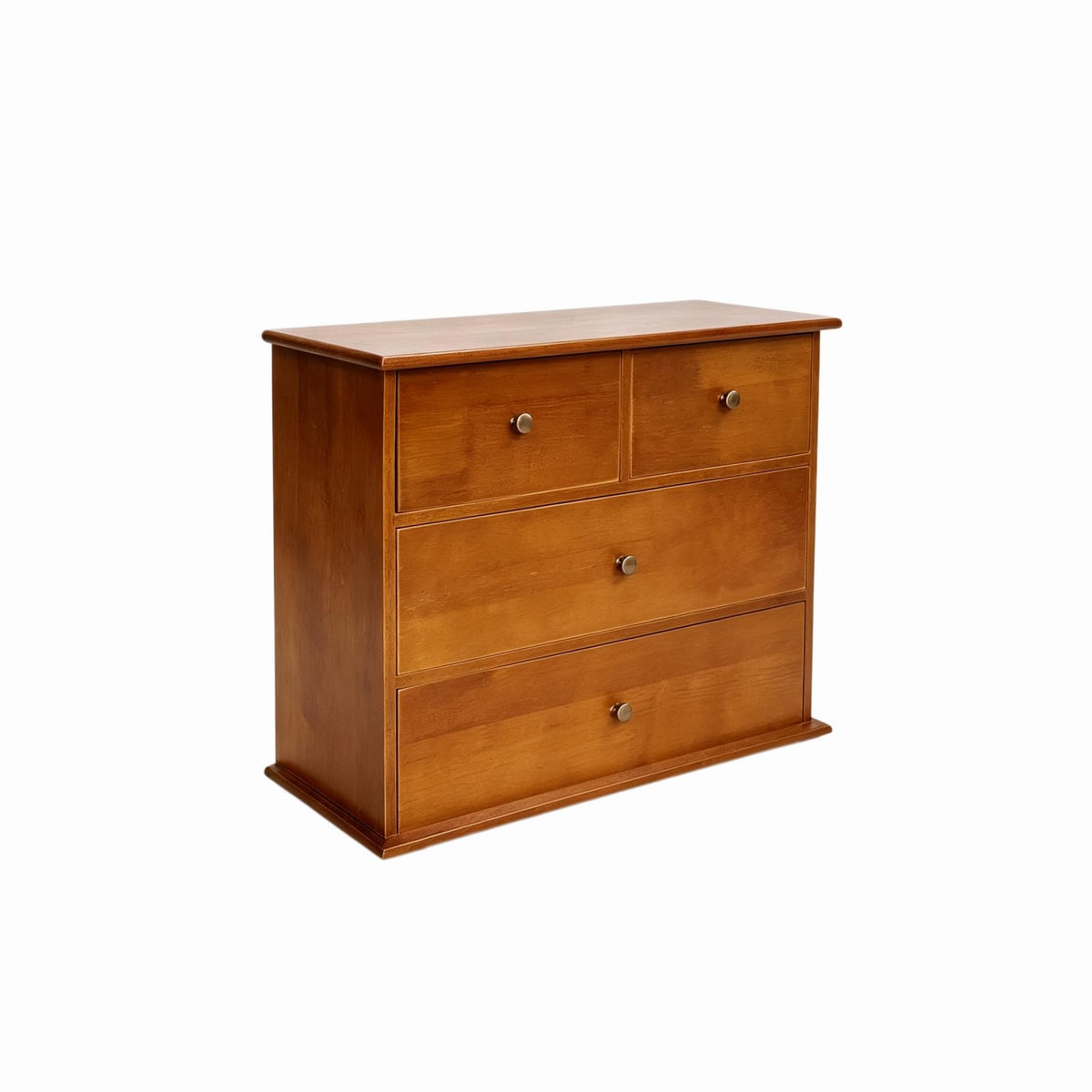 Wooden Drawers Oak Desk Organizer with Drawers，Black