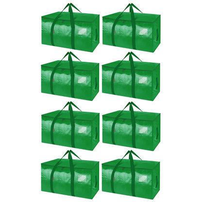 BALEINE 6-Pack Oversized Moving Bags with Reinforced Handles, Heavy-Duty Storage Tote for Clothes, Moving Supplies (Clear, 6-Pack)