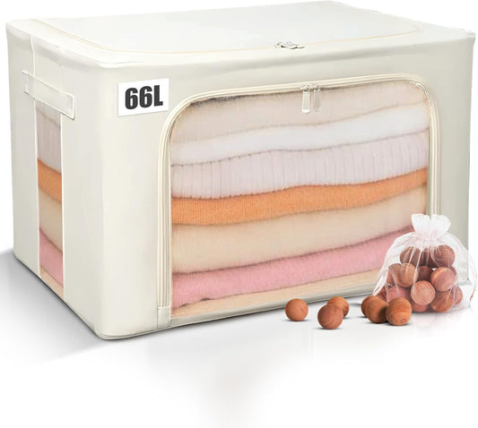 Cashmere Sweater Storage Bag, Steel Frame, Breathable Garment Clothing Box