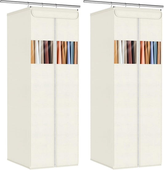 Zilink Clear Garment Bags for Hanging Clothes Garment Storage Bags 54 in