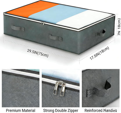 4 Pack 90L Under Bed Storage, Closet Organizers and Storage