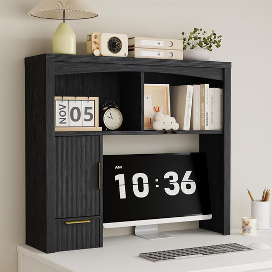 Desk Hutch Shelf, Desktop Shelf Organizer 37 inch Wide Desktop