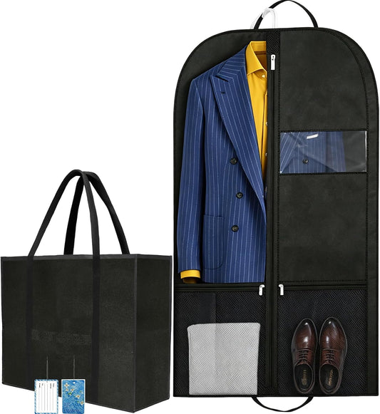 Premium Suit Bag for Travel, Wardrobe Garment Bag with Shoe Compartment