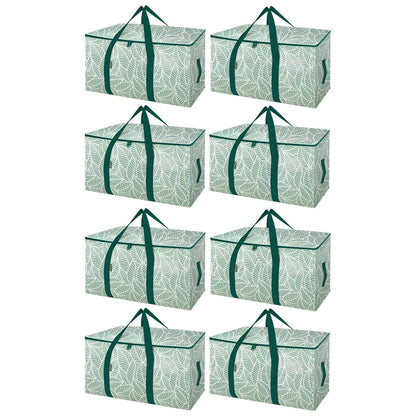 BALEINE 6-Pack Oversized Moving Bags with Reinforced Handles, Heavy-Duty Storage Tote for Clothes, Moving Supplies (Clear, 6-Pack)