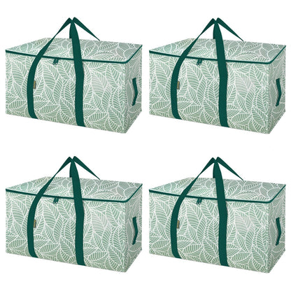 BALEINE 6-Pack Oversized Moving Bags with Reinforced Handles, Heavy-Duty Storage Tote for Clothes, Moving Supplies (Clear, 6-Pack)
