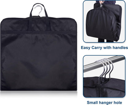KIMBORA 43" Suit Bags for Closet Storage and Travel, Gusseted Hanging Garment Bags for Men Suit Cover With Handles for Clothes, Coats, Jackets, Shirts（3 Packs）